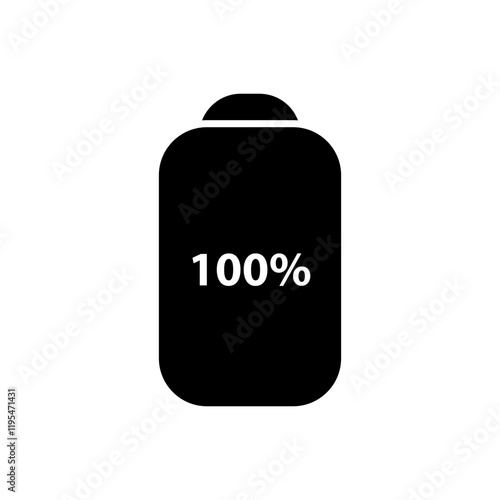 full Battery icon showing full charge, representing maximum power or energy capacity.