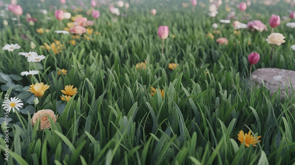 Obraz premium tulips in the garden