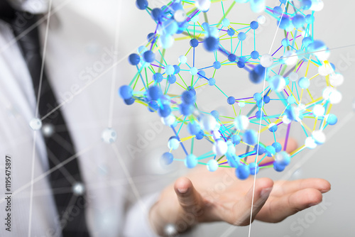 Neural network concept. Con...