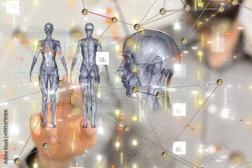 digital medical futuristic ...