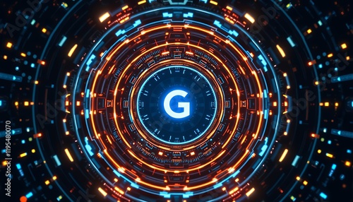 Futuristic Glowing Cybersecurity Backgrounds with High-Tech Circuit Designs – HD & 4K Generative AI Wallpapers, Generative AI