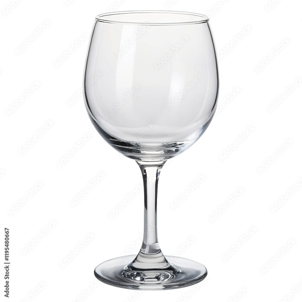 Empty glass of wine isolated on a transparent background. Empty glass of wine isolated on a transparent background.
