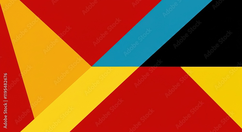 Vibrant Abstract Design with Bold Colors and Geometric Shapes Vibrant Abstract Design with Bold Colors and Geometric Shapes