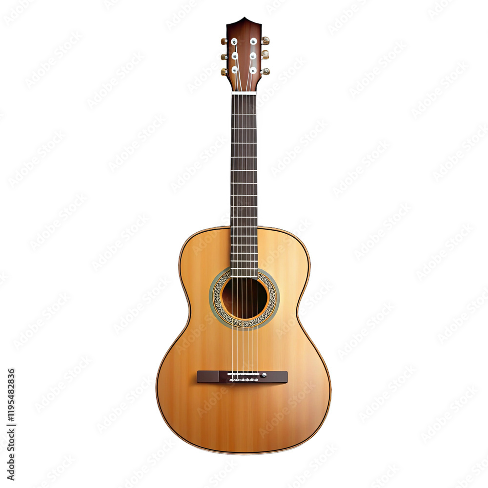 Guitar isolated on a transparent background. Guitar isolated on a transparent background.