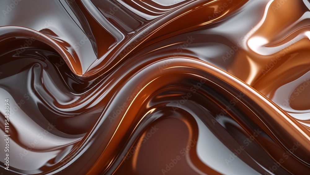 Liquid Plastic Abstraction in Gradient Brown Liquid Plastic Abstraction in Gradient Brown