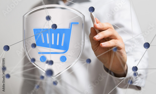 Shopping Cart Flat Design E...