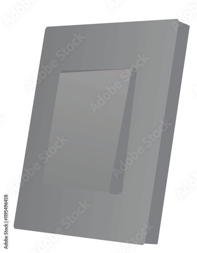 Grey  mono switch. vector illustration