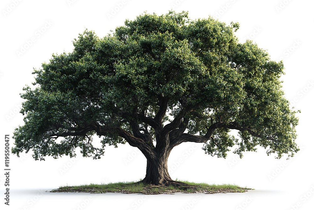 A large lush green tree stands alone A large lush green tree stands alone