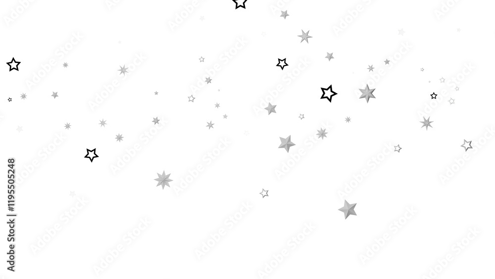 Abstract background with scattered silver stars on a black backdrop. The design evokes a starry night sky or a galaxy, creating a sense of cosmic wonder. Abstract background with scattered silver stars on a black backdrop. The design evokes a starry night sky or a galaxy, creating a sense of cosmic wonder.