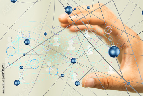 Global network. Blockchain....