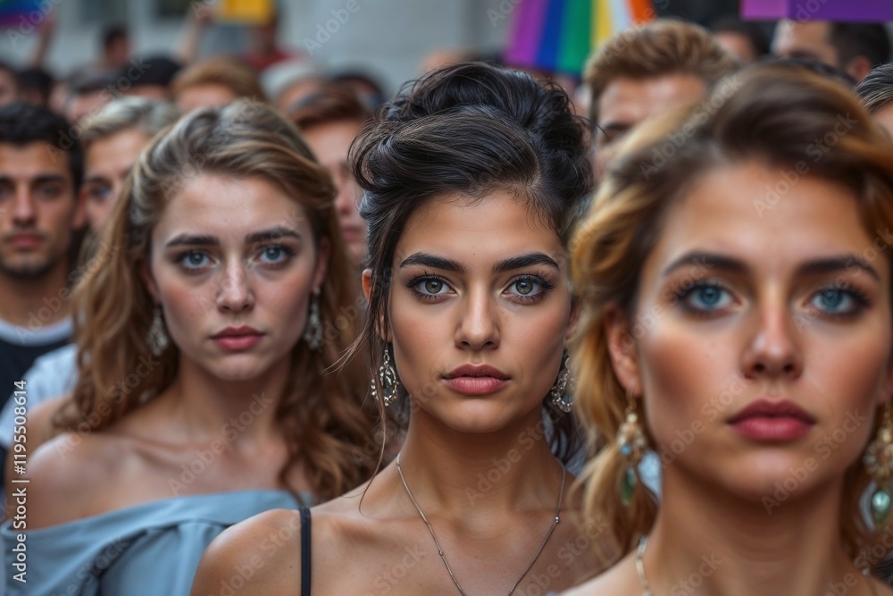 Crowd at a Pride Parade
Crowd at a Pride Parade
