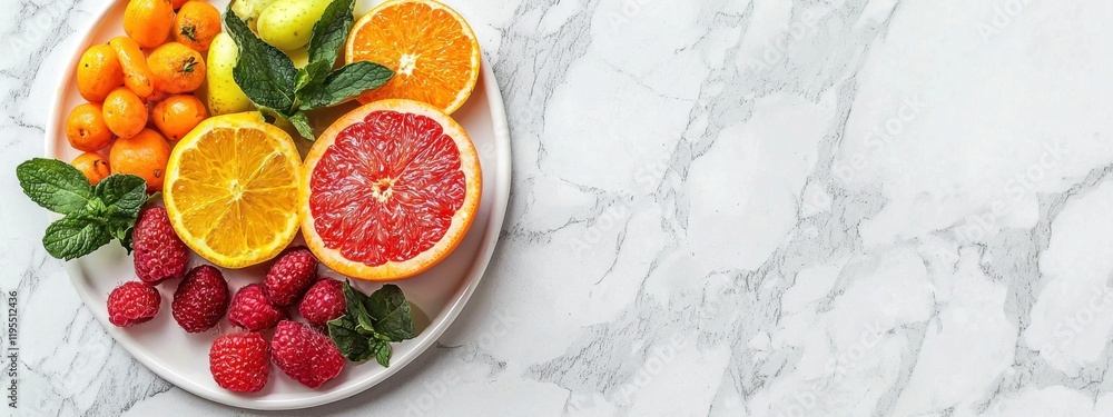 Panoramic food background with assortment of fresh organic fruits and vegetables Panoramic food background with assortment of fresh organic fruits and vegetables