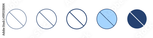 Ban icon Symbol set collection