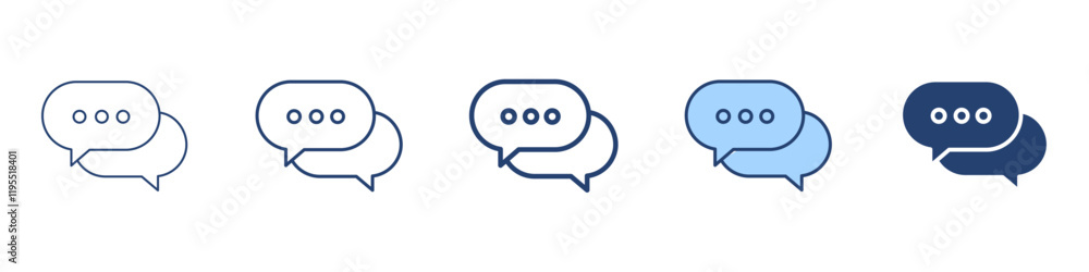 Chats icon Symbol set collection Chats icon Symbol set collection
