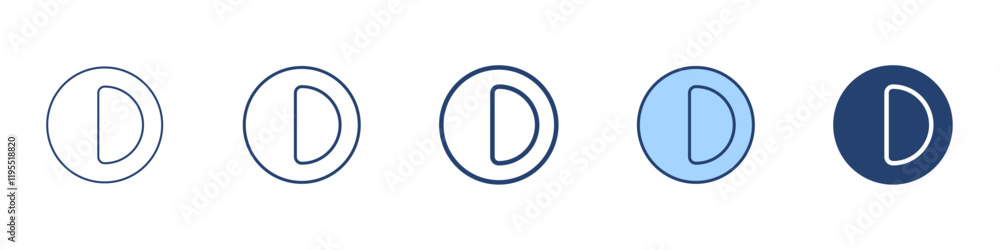 Contrass icon Symbol set collection Contrass icon Symbol set collection