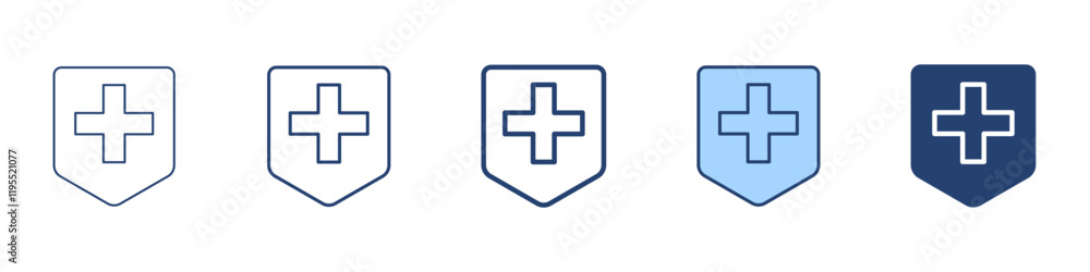 Fototapeta premium Health icon Symbol set collection