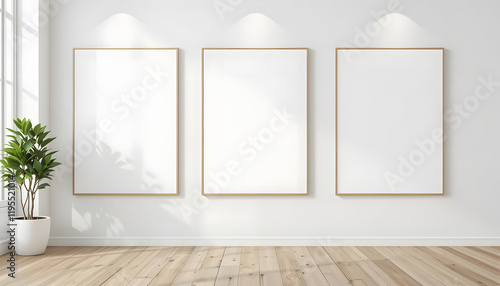 modern interior design minimal blank wall room with blank white poster flame mockups wall art poster flame mockups   