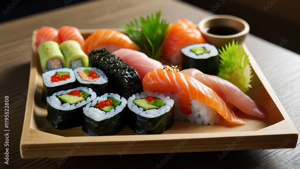 sushi on a plate sushi on a plate