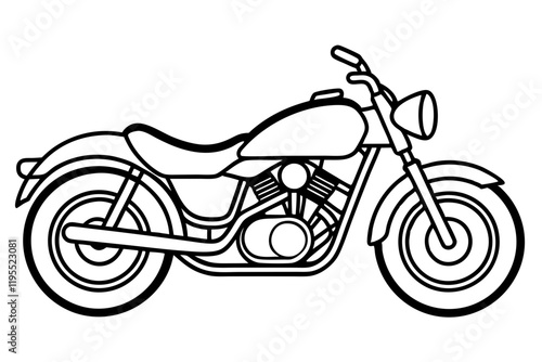 Minimalist Motorcycle Vectors