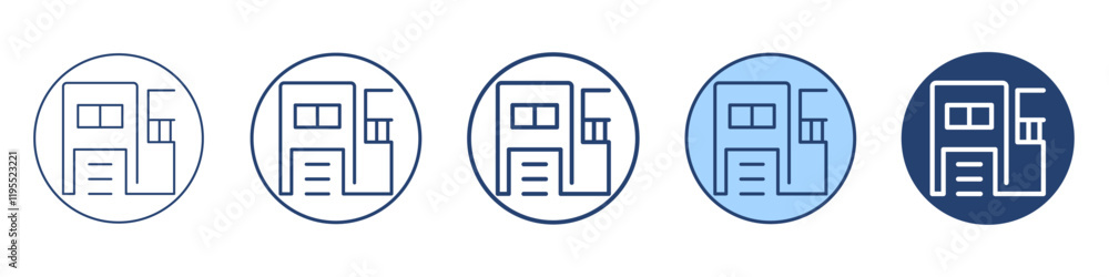 Modern house icon Symbol set collection Modern house icon Symbol set collection