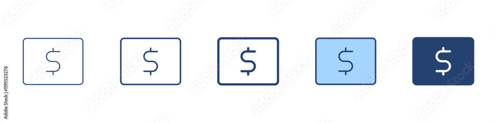 Money icon Symbol set collection Money icon Symbol set collection