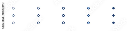 More vertically icon Symbol set collection