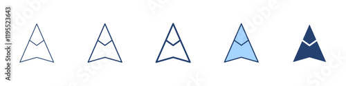 Navigate icon Symbol set collection