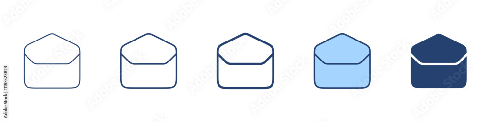 Open mail icon Symbol set collection Open mail icon Symbol set collection