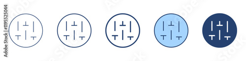 Sliders icon Symbol set collection