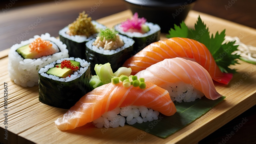 sushi on a plate sushi on a plate