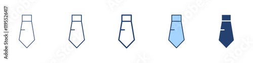 Tie icon Symbol set collection