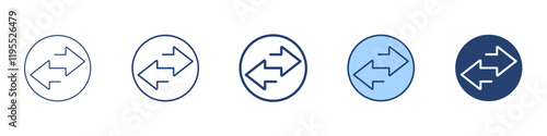 Transfer icon Symbol set collection