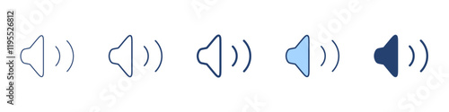 Volume high icon Symbol set collection