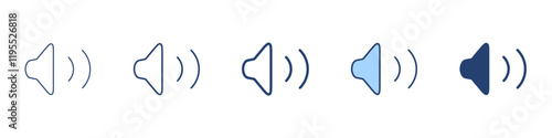 Volume high icon Symbol set collection
