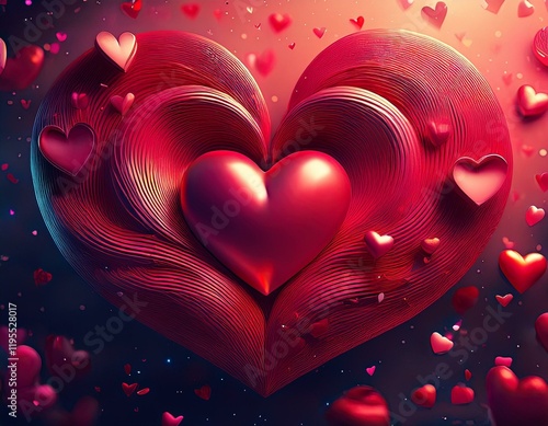 beautiful background for valentine s day 3d illustration