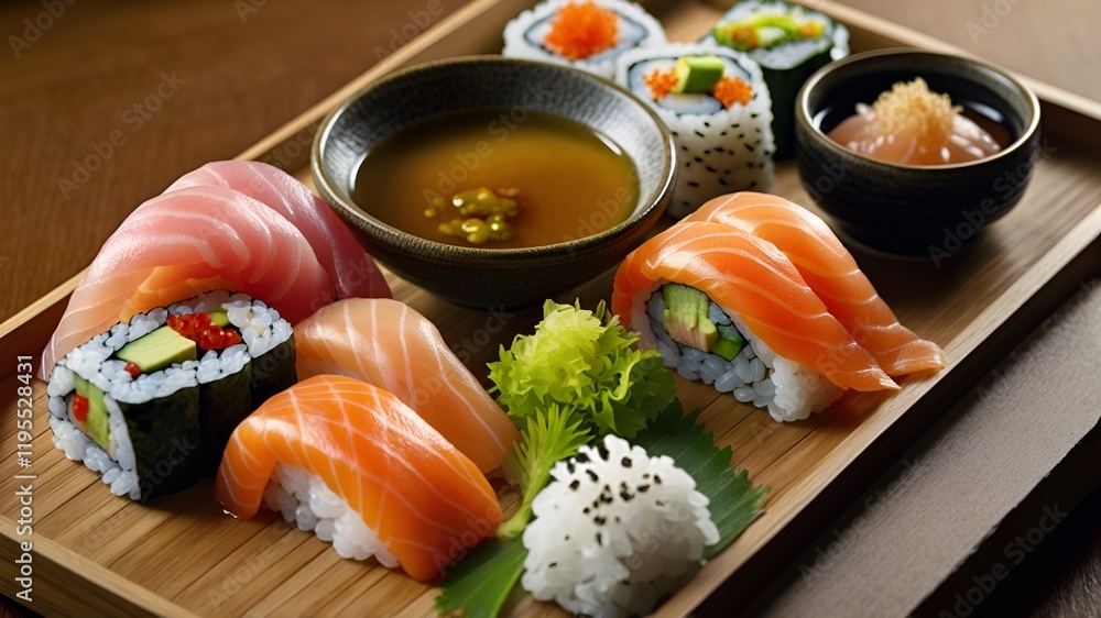 sushi on a plate sushi on a plate