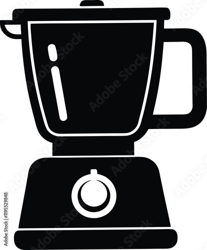 Electric blender mixer silhouette icon,Electric blender mixer  flat vector