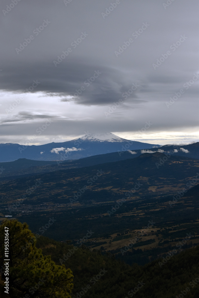 Fototapeta premium Winter season for mountains in mexico