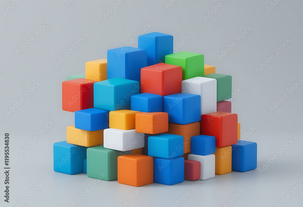 Empty cube boxes backdrop display on blank wall background. 3D rendering. Empty cube boxes backdrop display on blank wall background. 3D rendering.