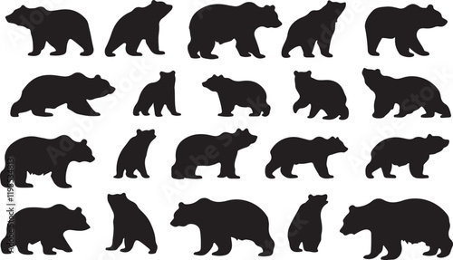 Whispering Wildlife: Enchanting Animal Silhouettes vector illustration |