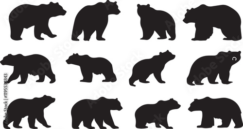 Whispering Wildlife: Enchanting Animal Silhouettes vector illustration |