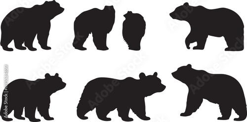Whispering Wildlife: Enchanting Animal Silhouettes vector illustration |