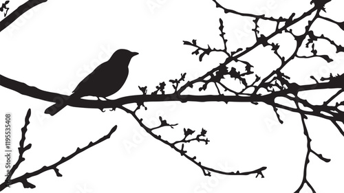 Whispering Wildlife: Enchanting Animal Silhouettes vector illustration |