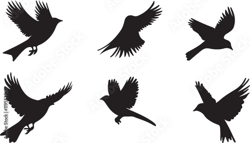 Whispering Wildlife: Enchanting Animal Silhouettes vector illustration |