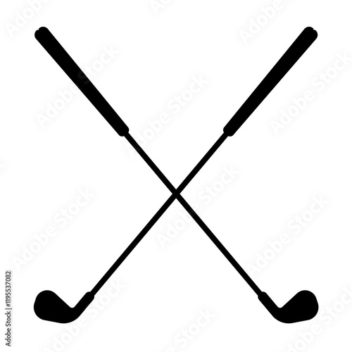 Wedge golf club flat vector icon for sports apps and websites. vector illustration isolated on transparent background