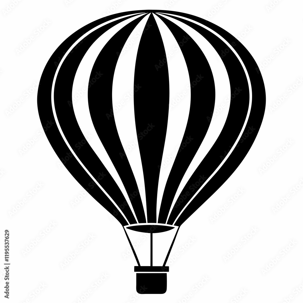 Obraz premium Floating Balloon Vector Illustration