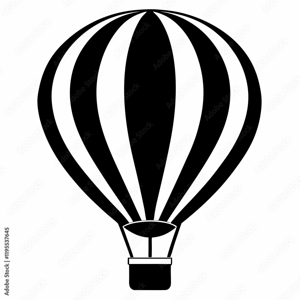 Fototapeta premium Floating Balloon Vector Illustration
