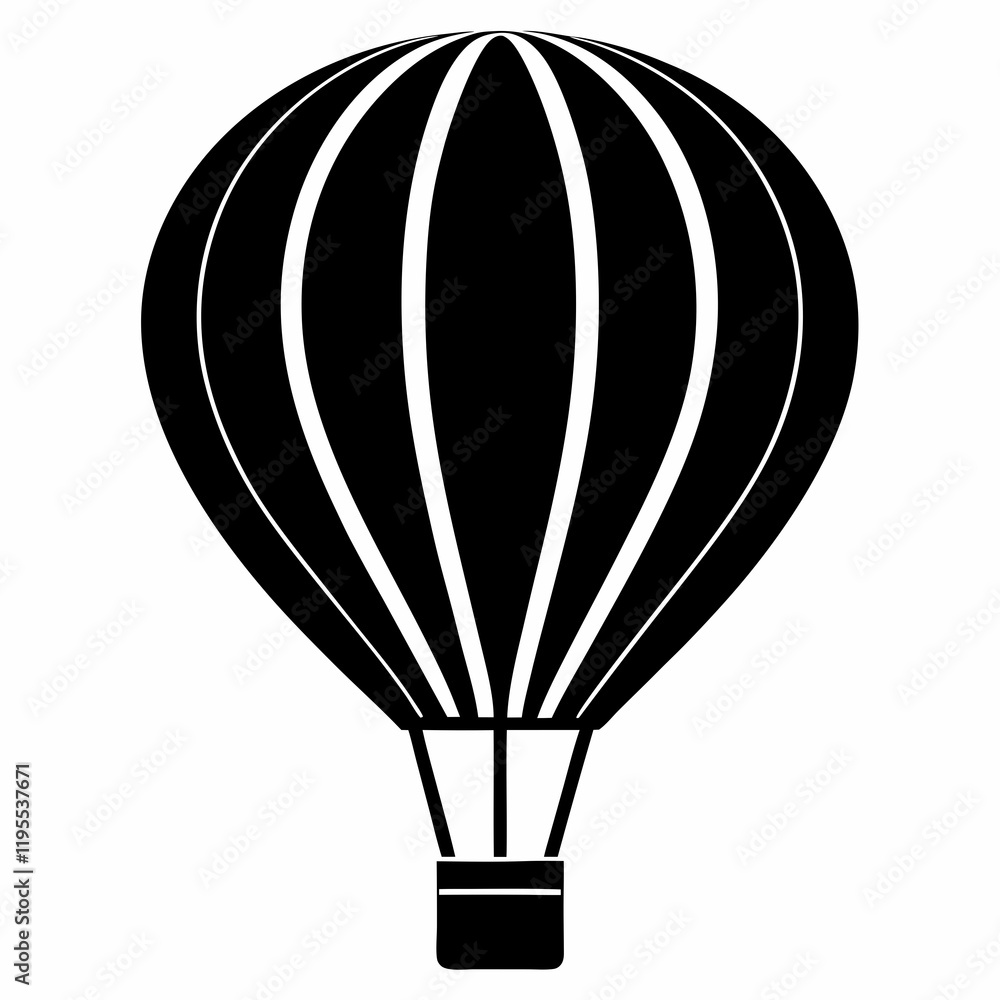 Fototapeta premium Floating Balloon Vector Illustration