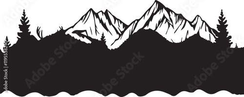 Whispering Wildlife: Enchanting Animal Silhouettes vector illustration |