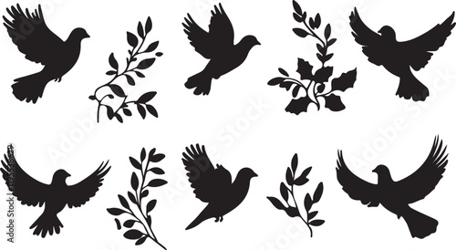 Whispering Wildlife: Enchanting Animal Silhouettes vector illustration |